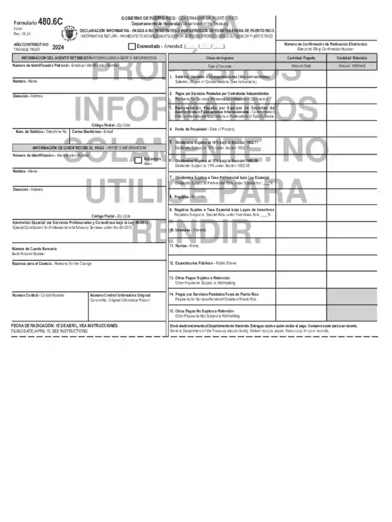 Cambios y Nuevos Formularios de Retencin de Salarios y Preview on Page 1