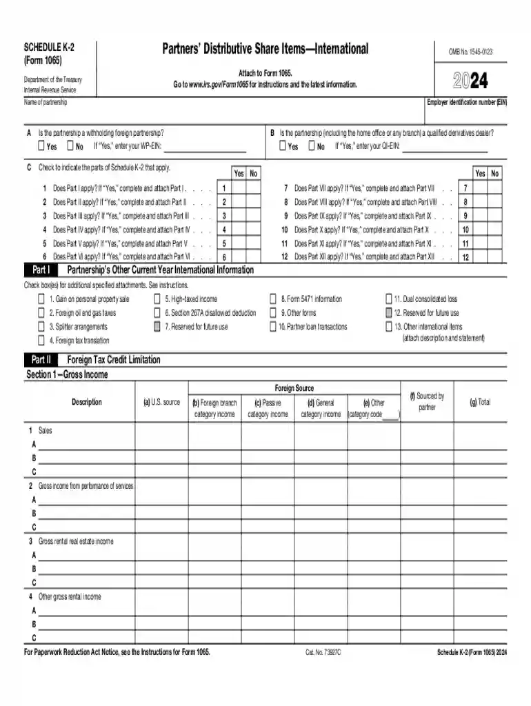 2024 Partner's Instructions for Schedule K-1 (Form 1065) Preview on Page 1