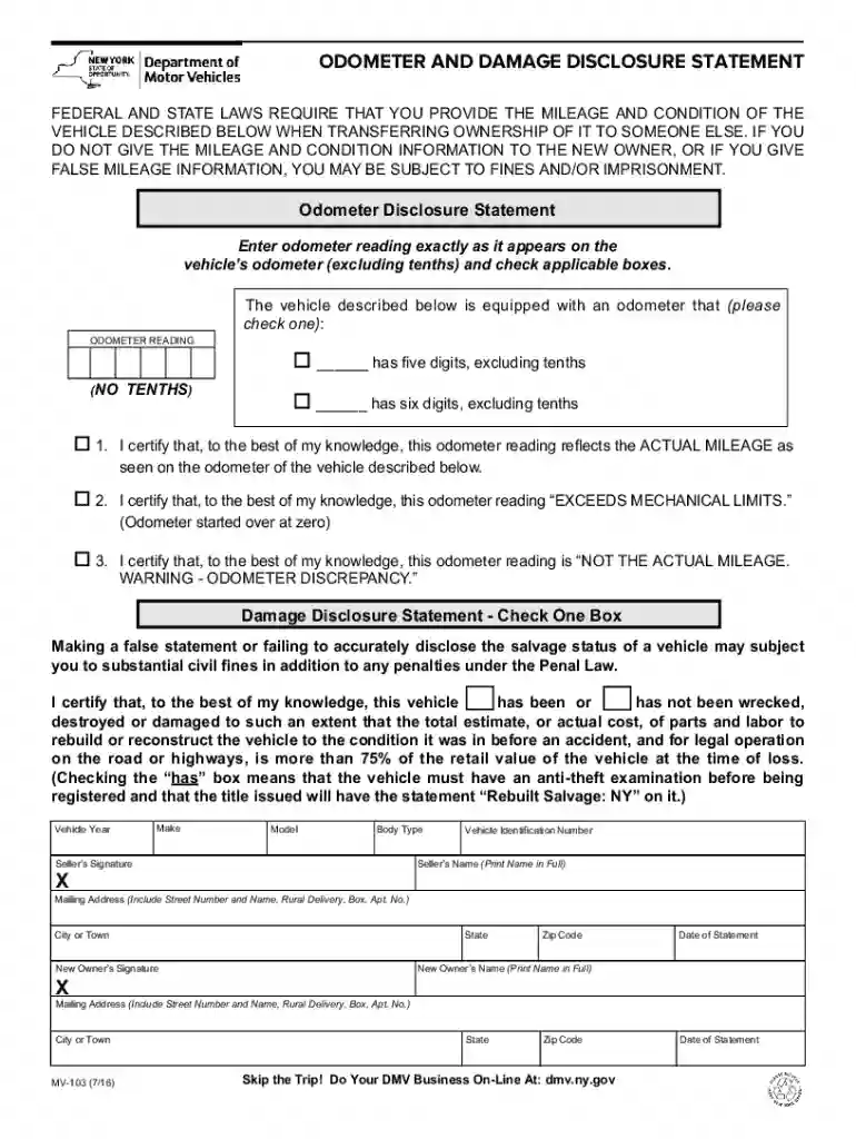 mv103 form Preview on Page 1