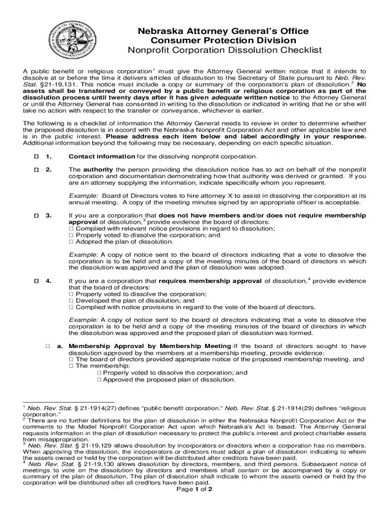 Nebraska Attorney General's Office Consumer Protection Division Preview on Page 1