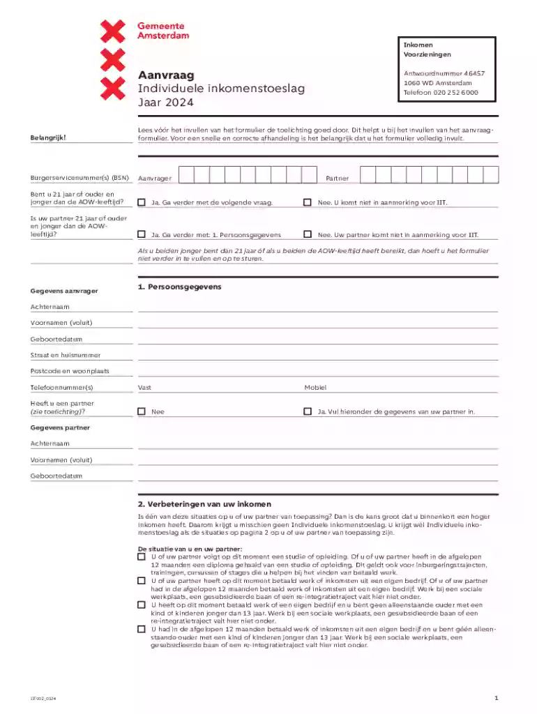 Dit helpt u bij het invullen van het aanvraagformulier Preview on Page 1