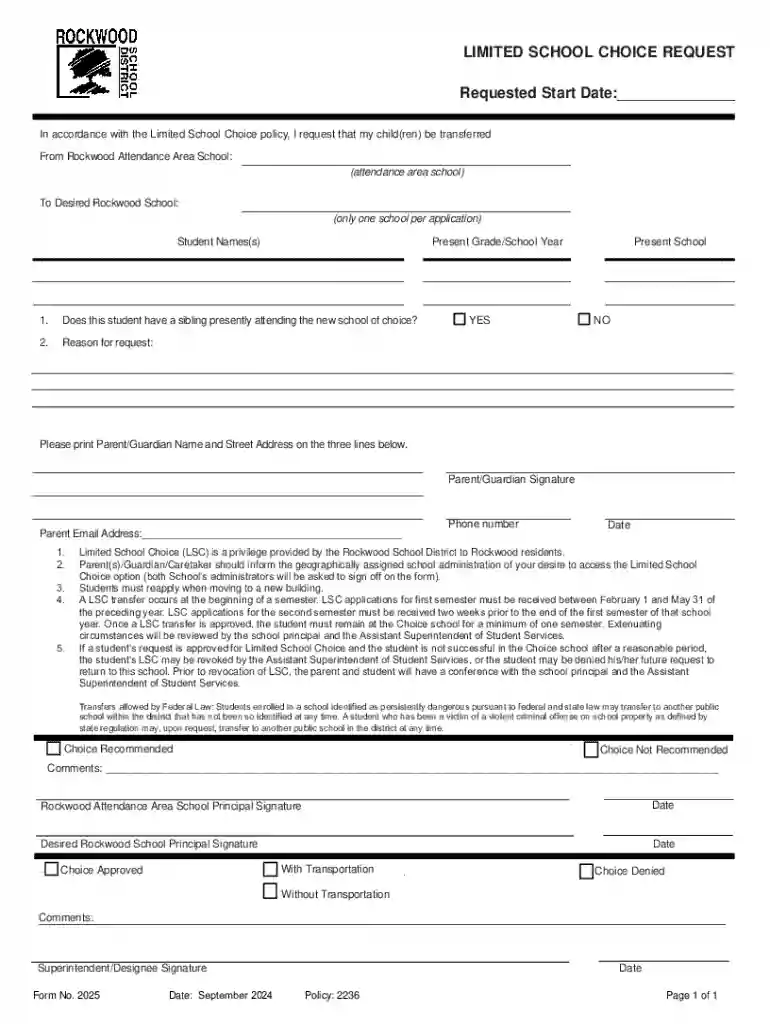 P2236a rev 01-09:Form 3046 Limited School Choice qxd qxd Preview on Page 1