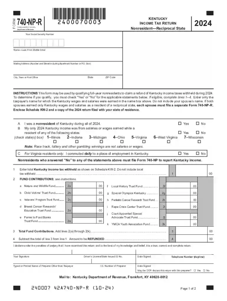 ky 740 np Preview on Page 1