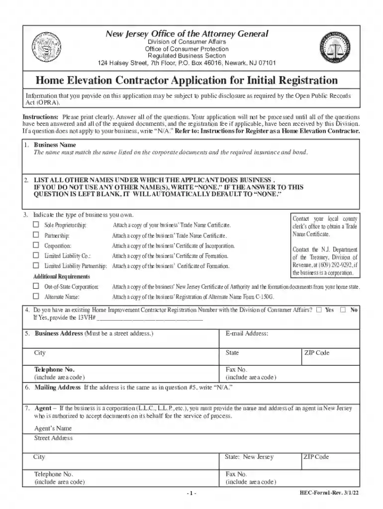 NJ Office-Attorney General-Consumer Affairs Preview on Page 1