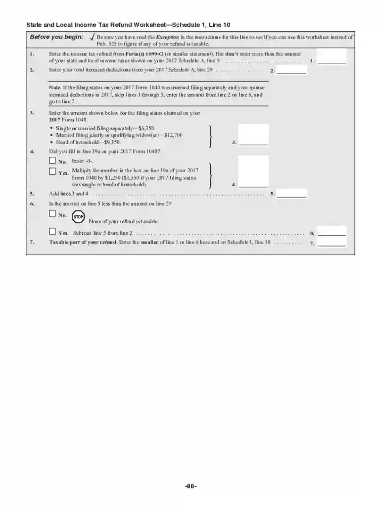 tax refund worksheet Preview on Page 1