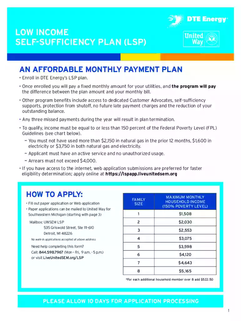 lsp application Preview on Page 1