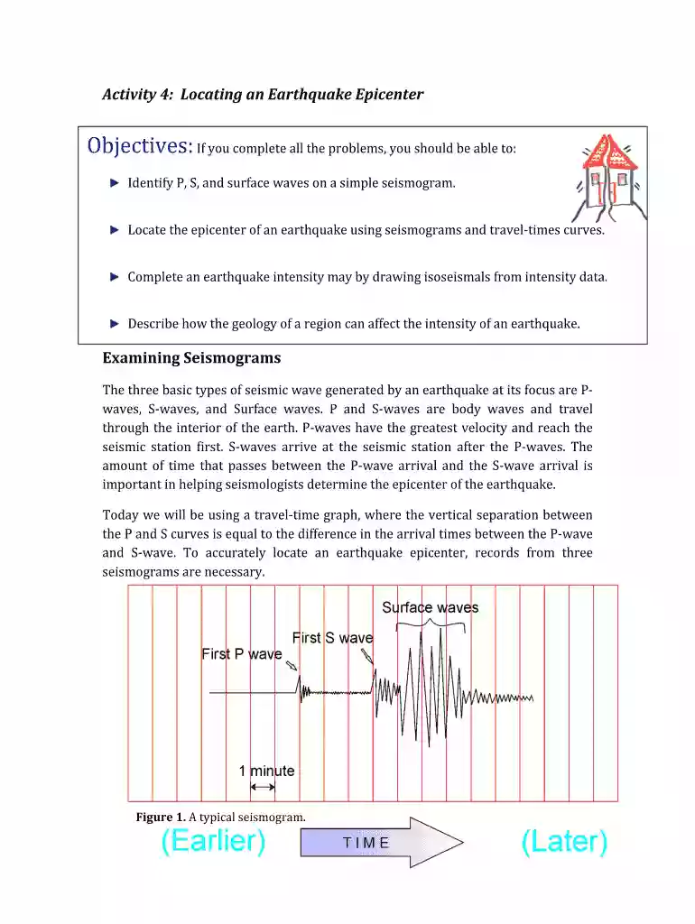 locating the epicenter of an earthquake lab answer key Preview on Page 1