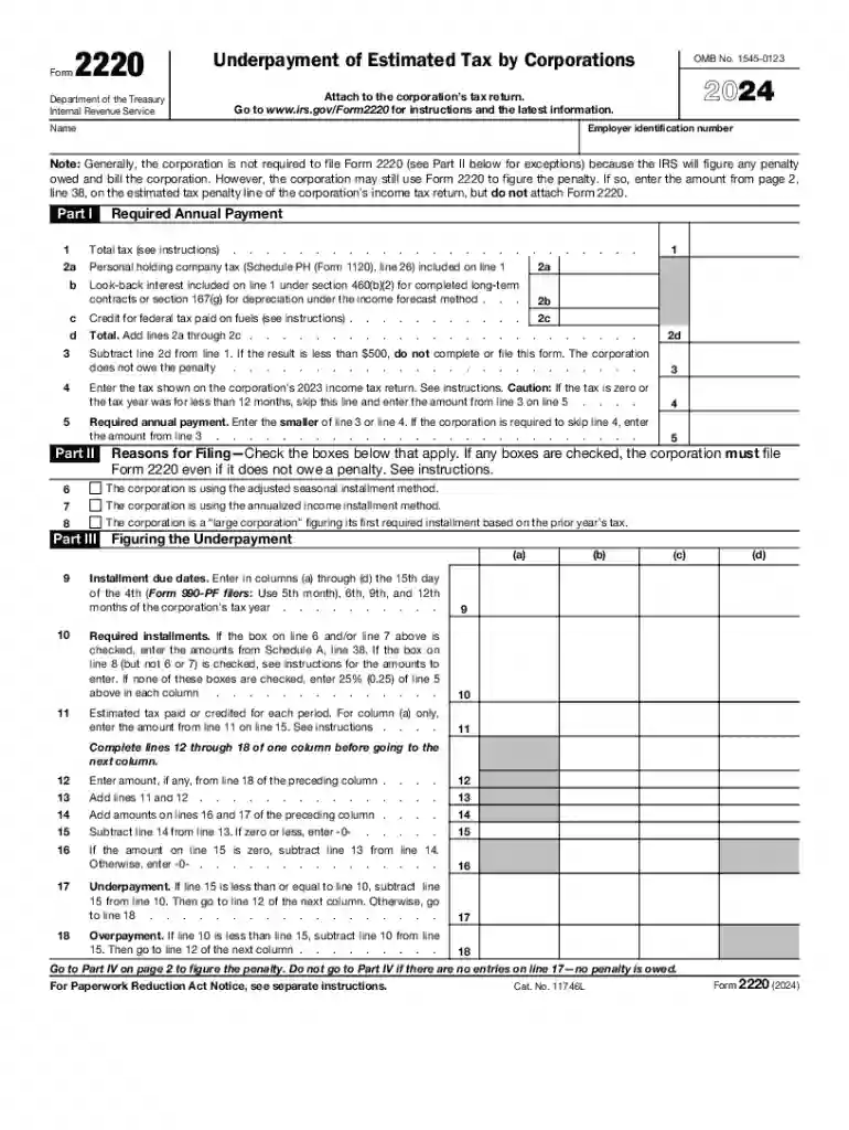 form 2210 calculator Preview on Page 1