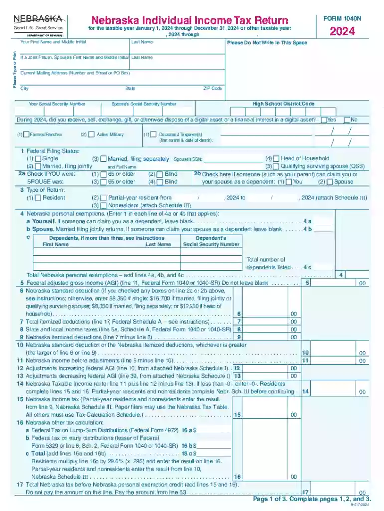 for the taxable year January 1, 2024 through December 31, 2024 or other taxable year: Preview on Page 1