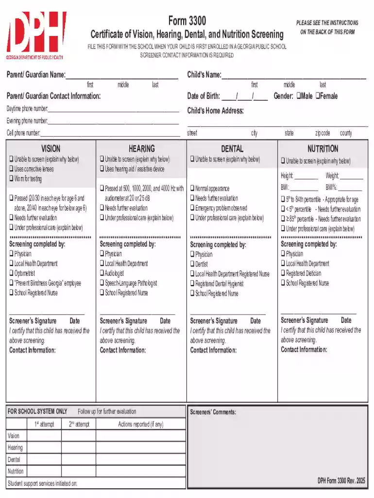 form 3231 and 3300 Preview on Page 1