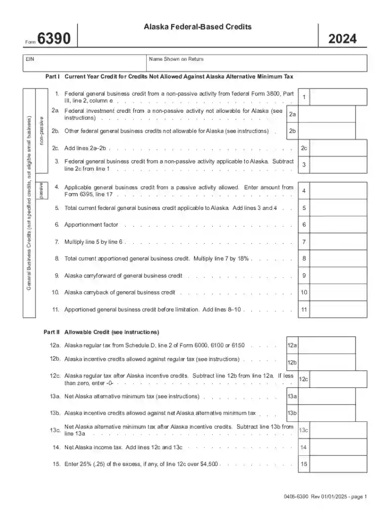 Federal general business credit from a non-passive activity from federal Form 3800, Part Preview on Page 1