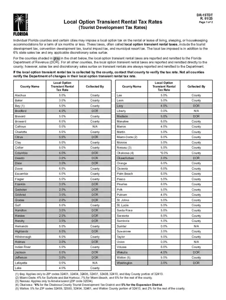 florida transient rental tax Preview on Page 1