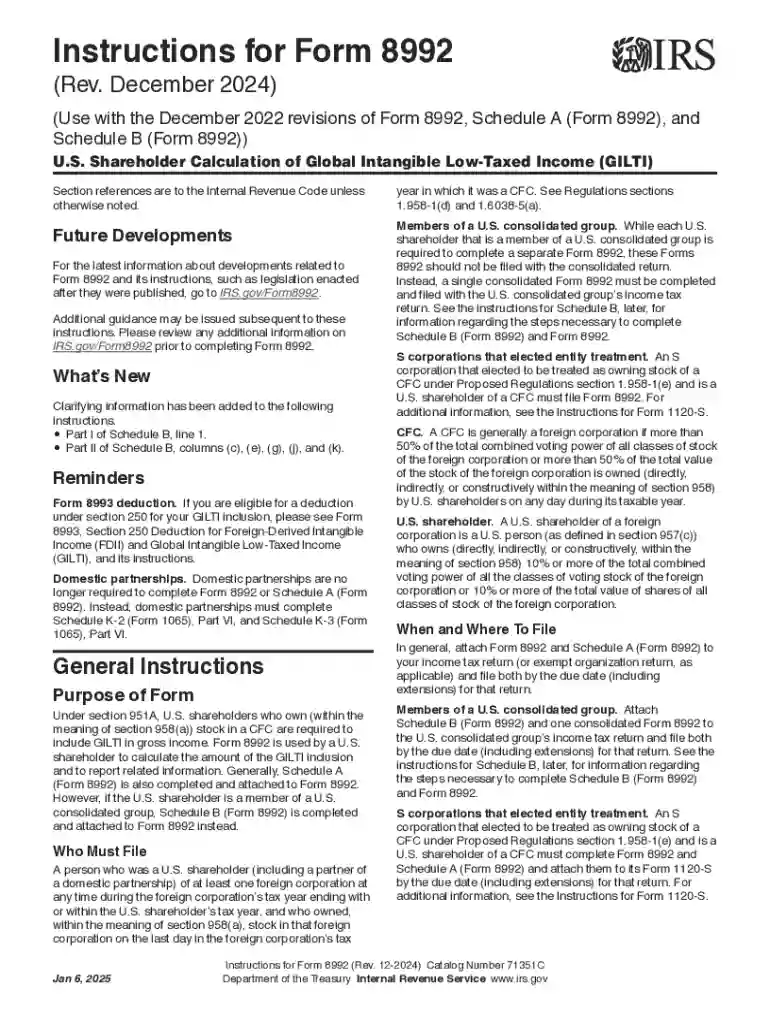 Instructions for Form 8992 (Rev December 2024) Preview on Page 1