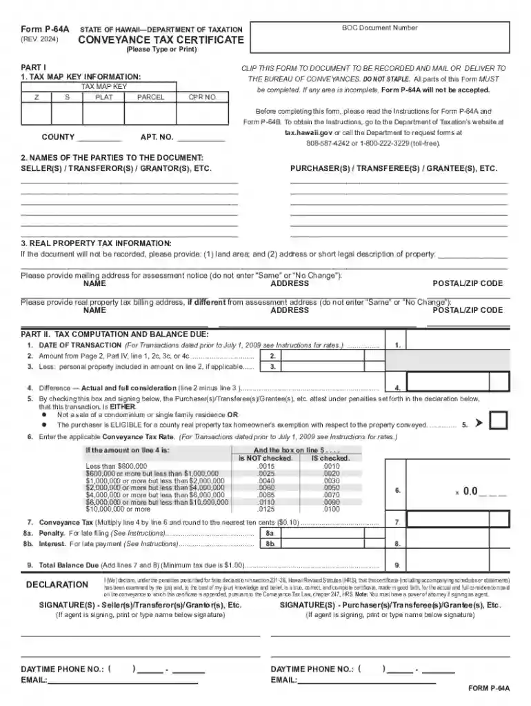 hawaii conveyance tax Preview on Page 1
