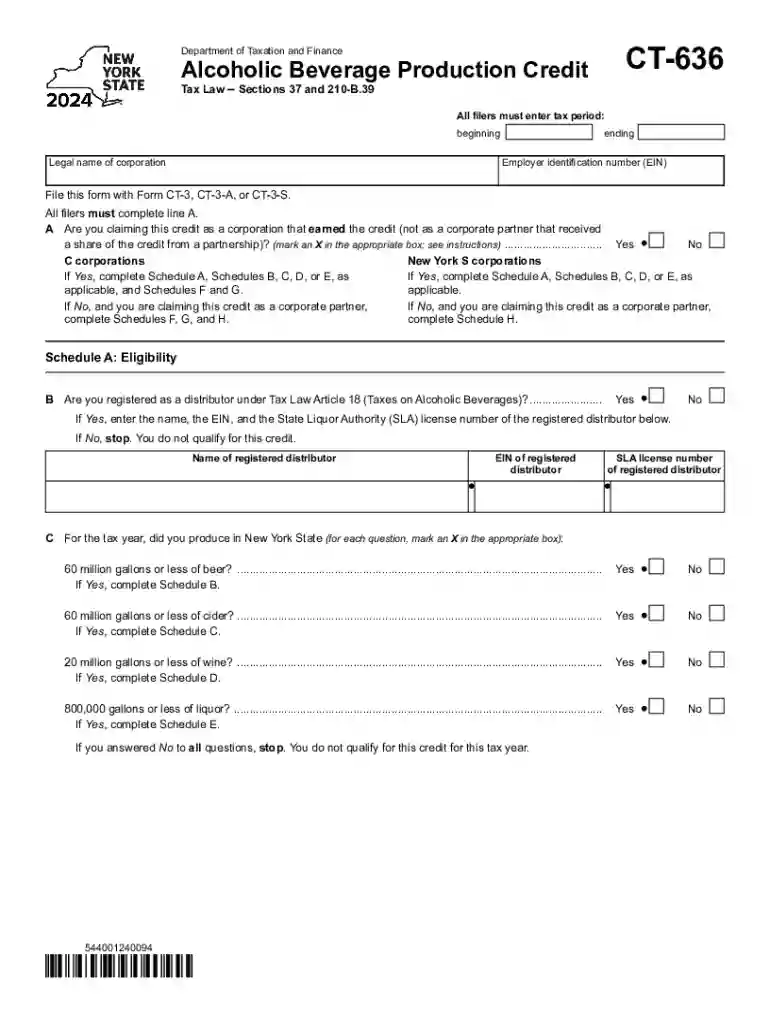 Instructions for Form CT-636 Alcoholic Beverage Production Preview on Page 1