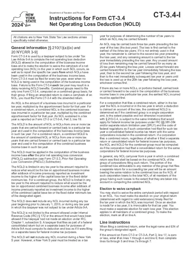 NY DTF CT-3 4-I 2017 - Fill out Tax Template Online Preview on Page 1