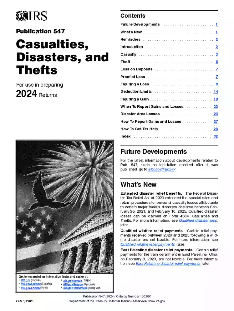 Publication 547 Preview on Page 1