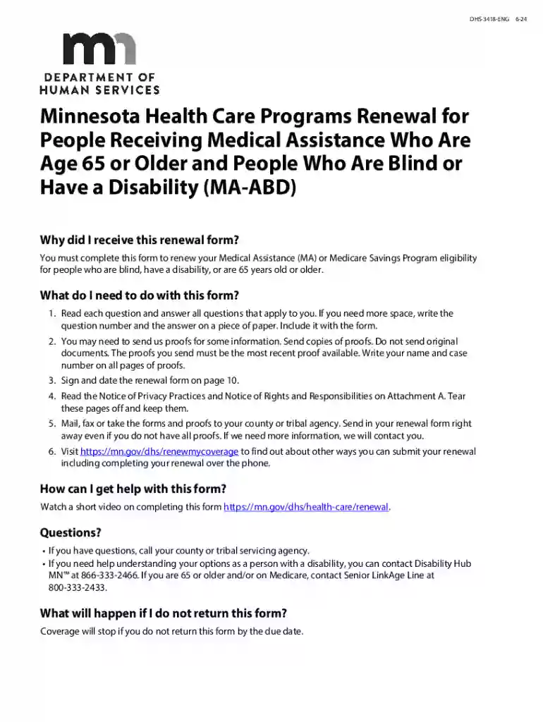 mn health care form Preview on Page 1