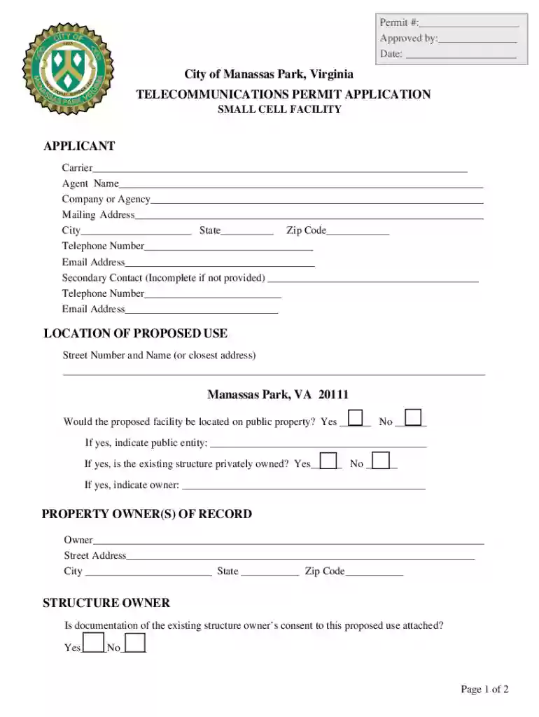 Small Cell Application Instructions Preview on Page 1