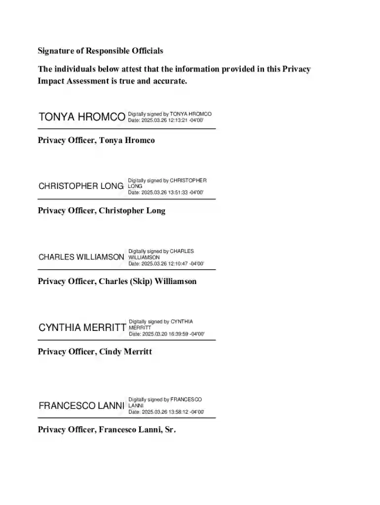 Privacy Impact Assessment for the Va Area Lebanon Preview on Page 1