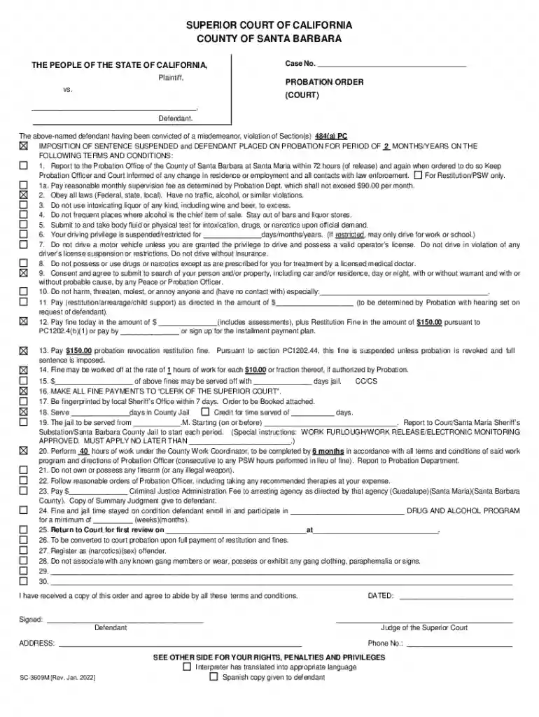 Probation Order (court) Preview on Page 1