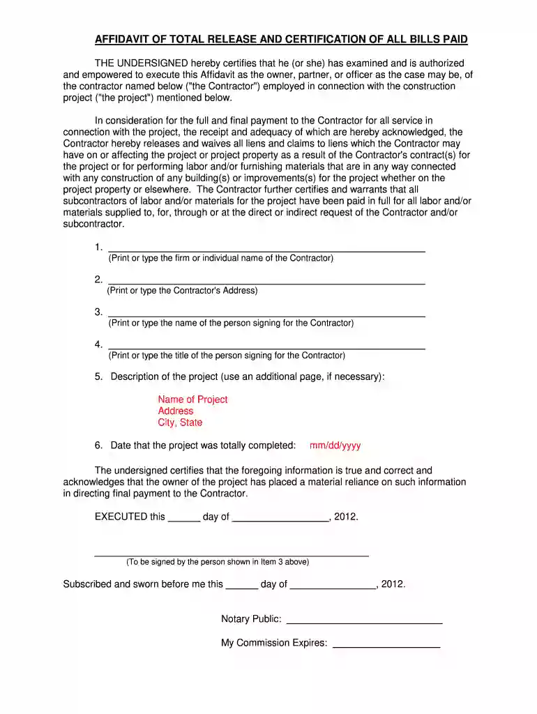 certification bills paid Preview on Page 1