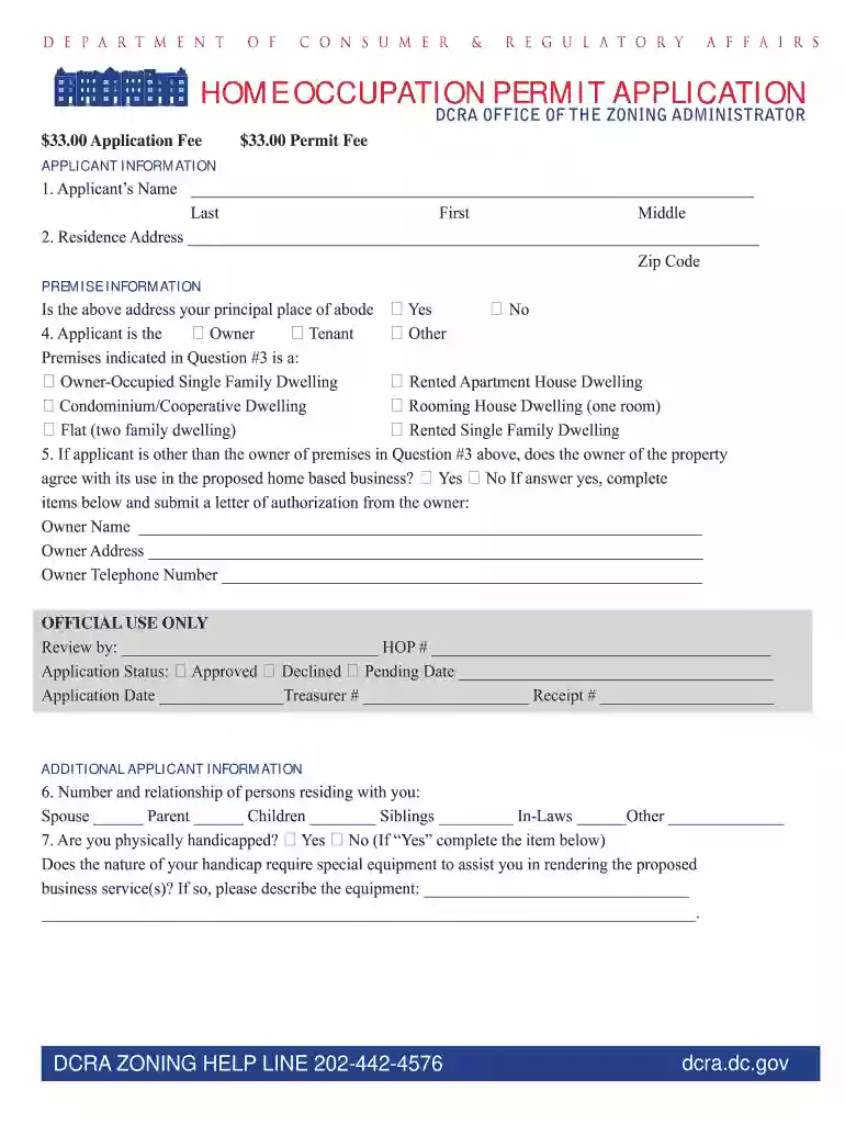 dc certificate of occupancy Preview on Page 1