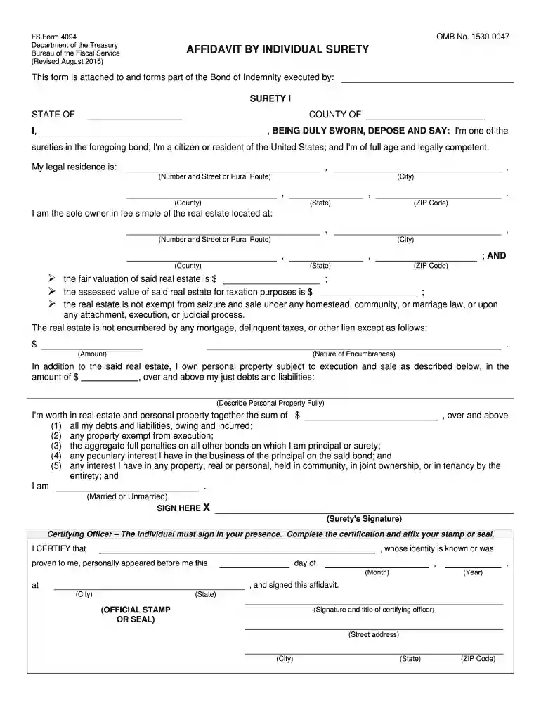 individual surety service Preview on Page 1