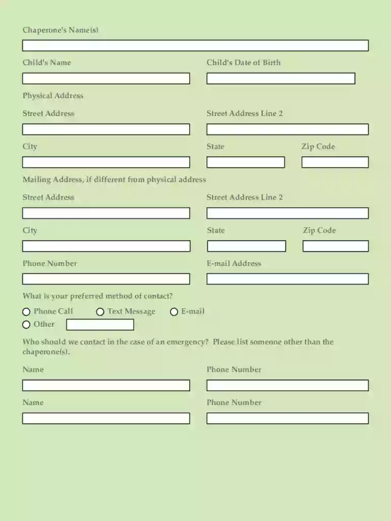 2025 Kids' Market Application Preview on Page 1