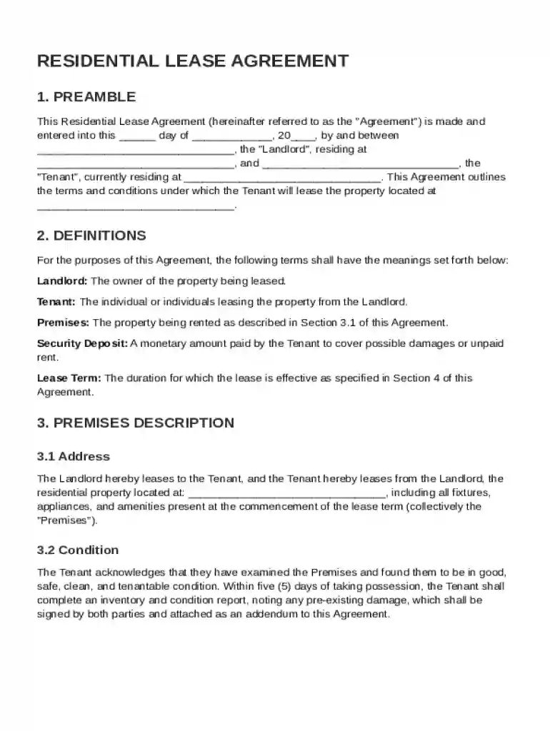 Portugal Rental Agreement Template Preview on Page 1