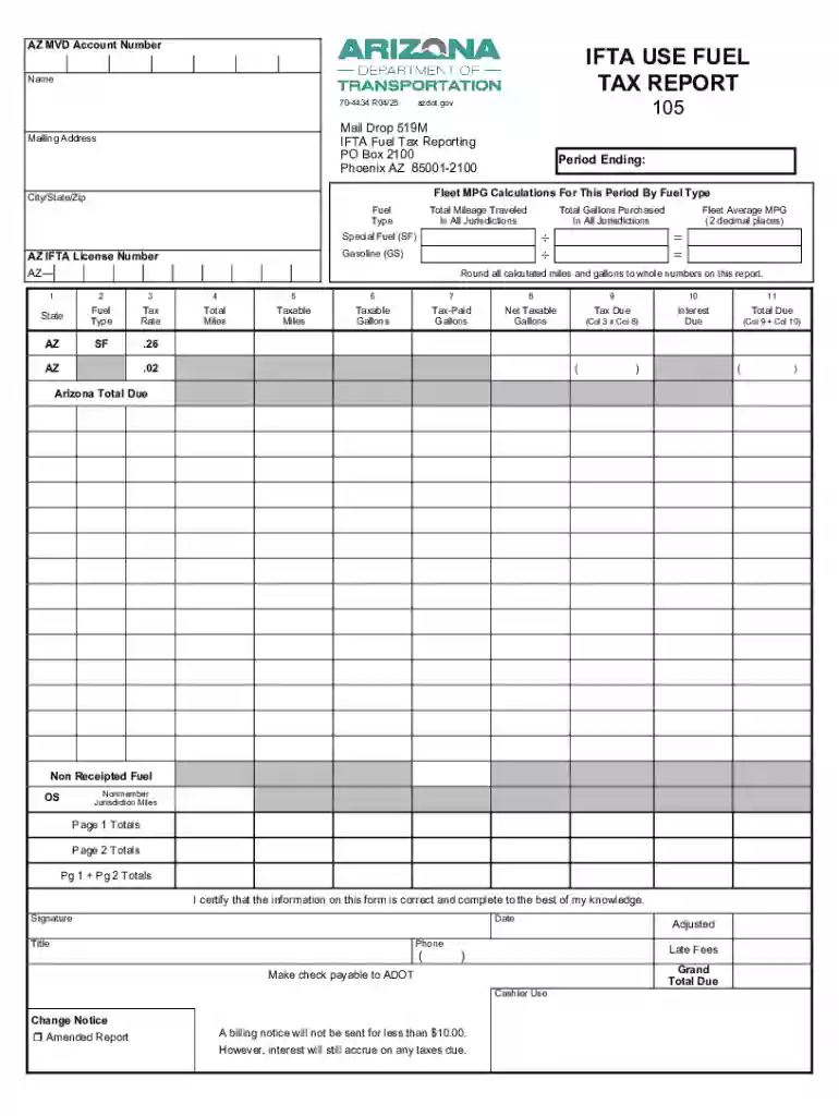 Ifta Use Fuel Tax Report Preview on Page 1