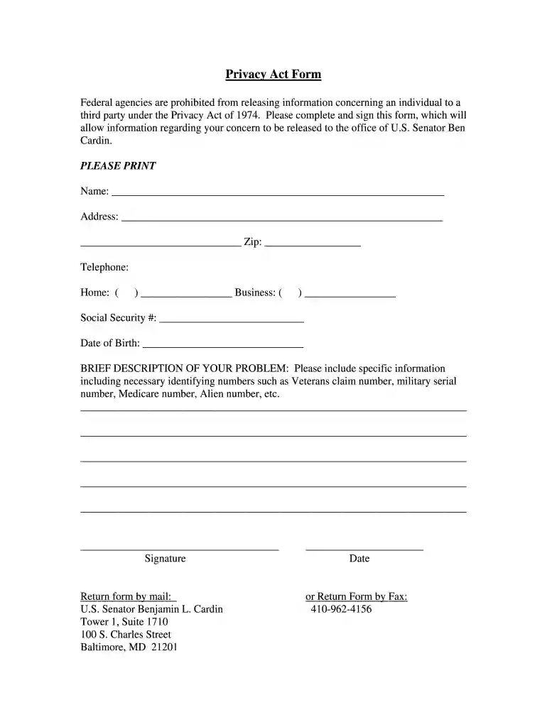 nsa form Preview on Page 1