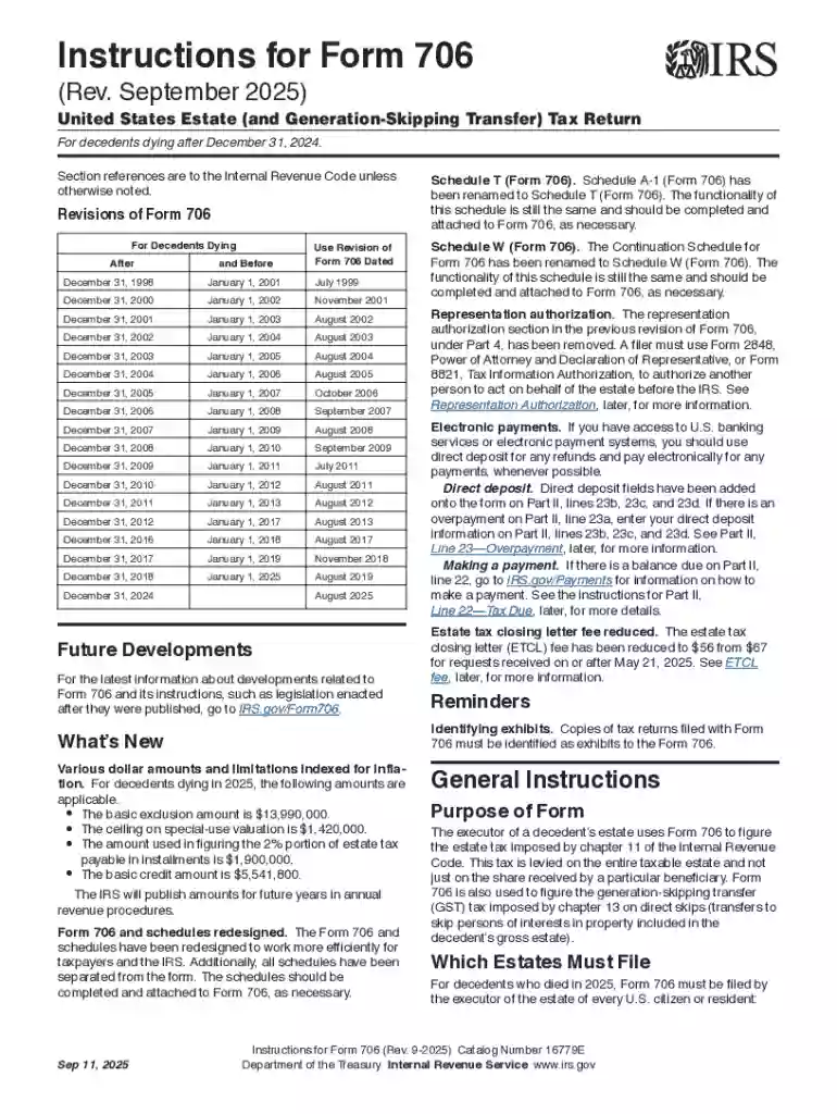 IRS Form 706: How to Complete the US Estate Tax Return Preview on Page 1