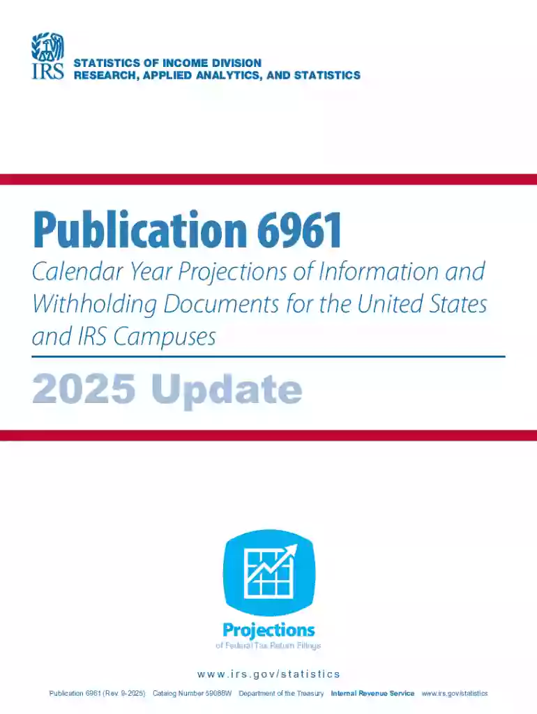 Publication 6961: Calendar Year Projections of Information Preview on Page 1