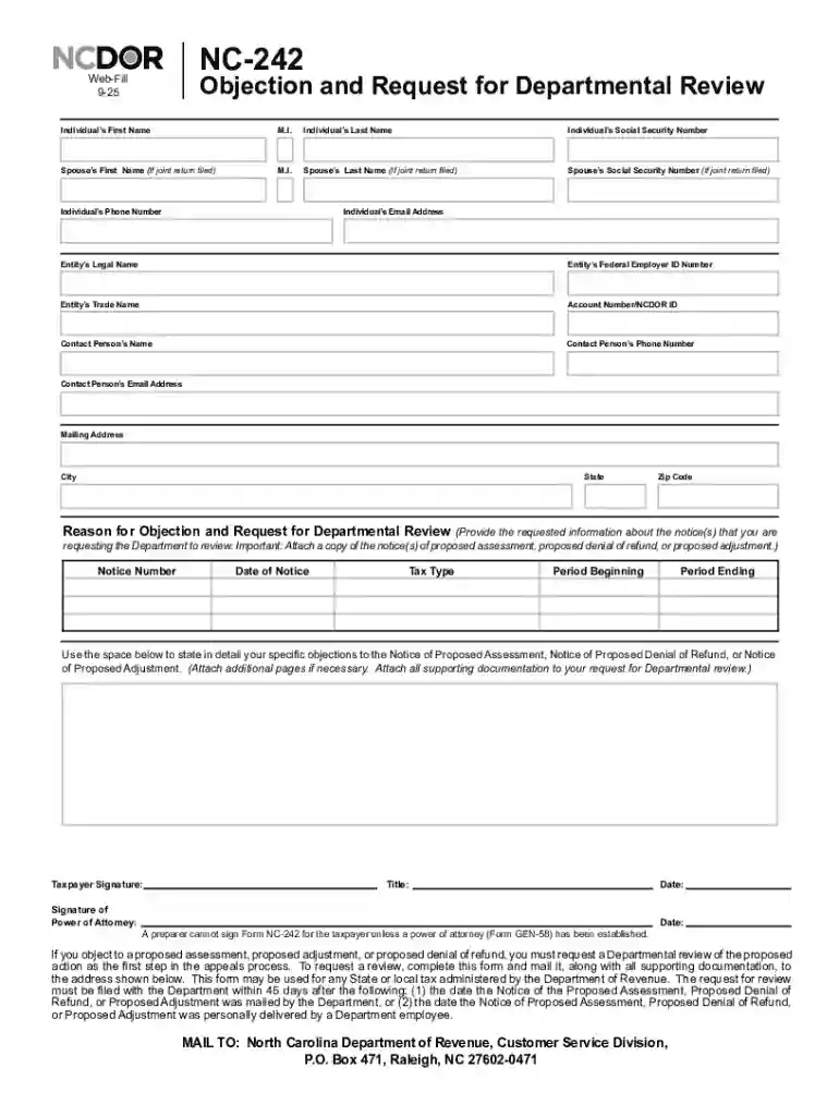Web Fill-in Form Instructions Preview on Page 1