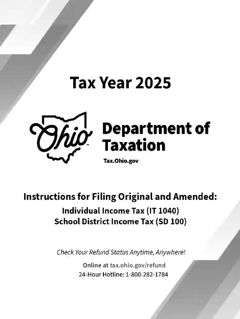 Ohio IT 1040 SD 100 Instructions Preview on Page 1