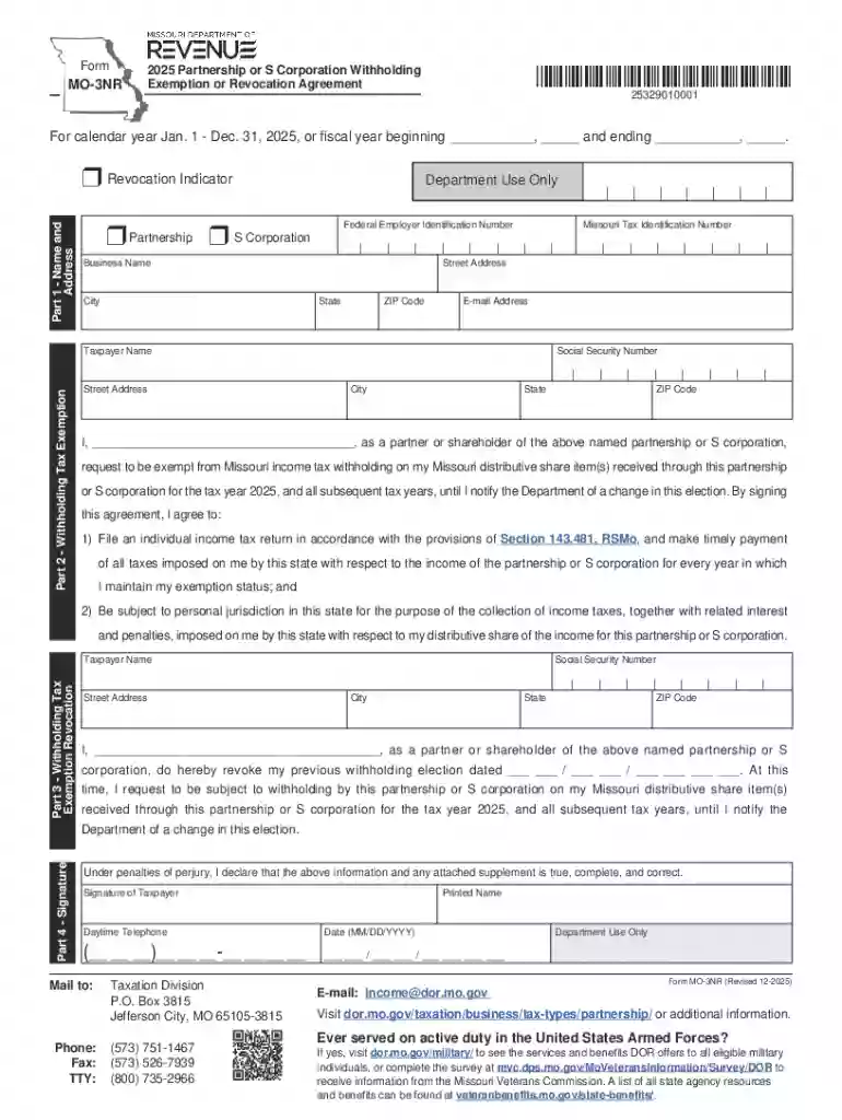 Subject to Change Subj Ch - Missouri Department of Revenue Preview on Page 1