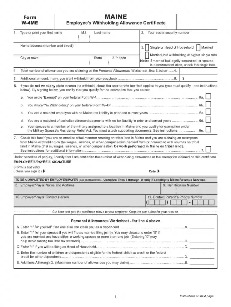 Form w 4me: Fill out and sign online Preview on Page 1