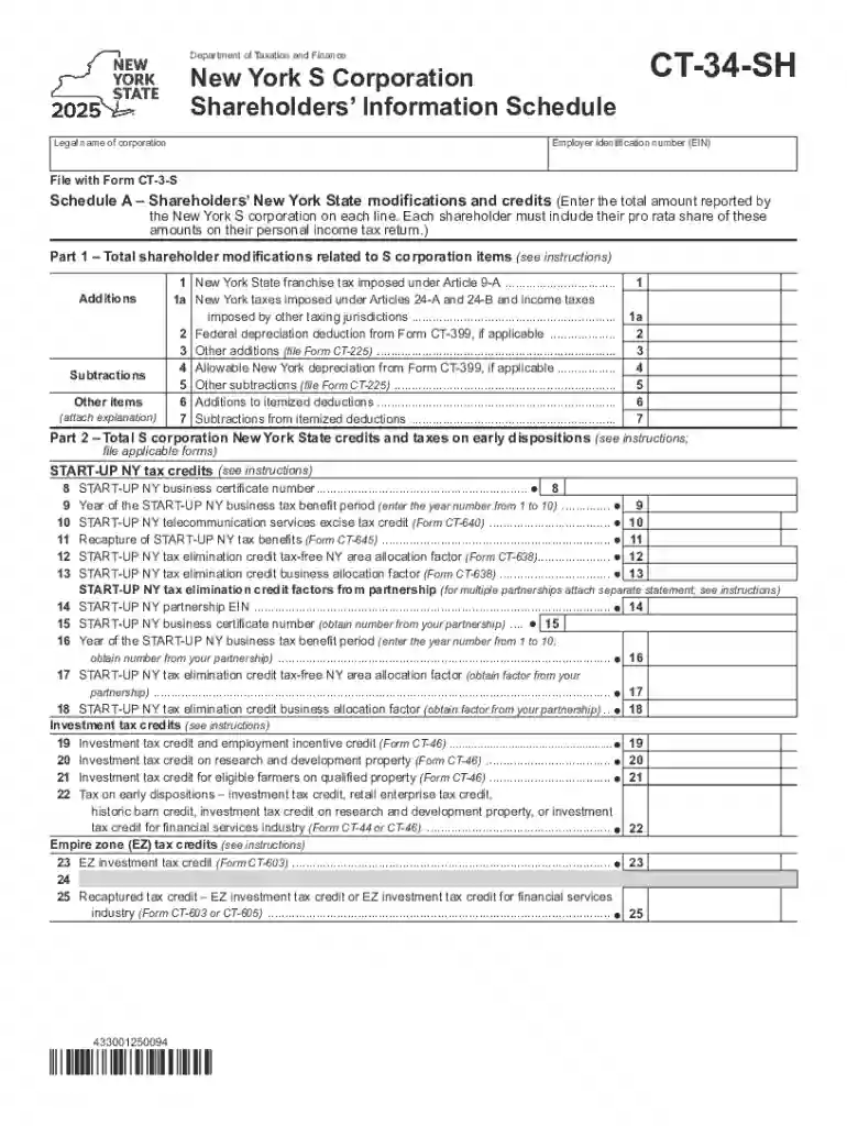 E-file-supported corporation tax forms - Tax NY Preview on Page 1