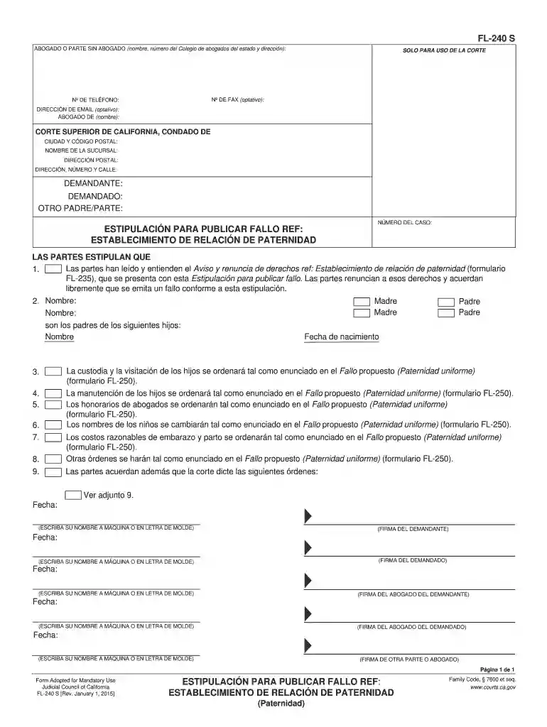 fs 240 form pdf Preview on Page 1
