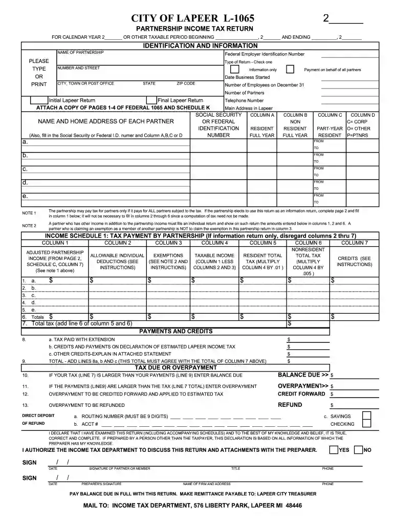 what is 1065 tax form Preview on Page 1