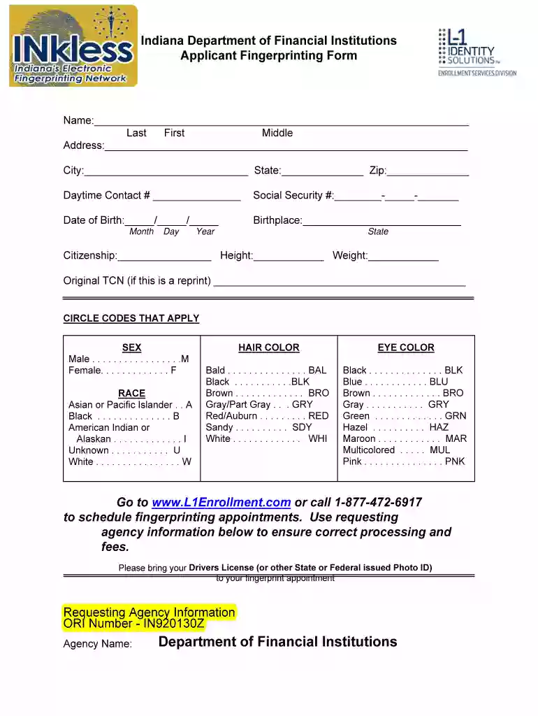 indiana state form 3073 r3 1 91 Preview on Page 1