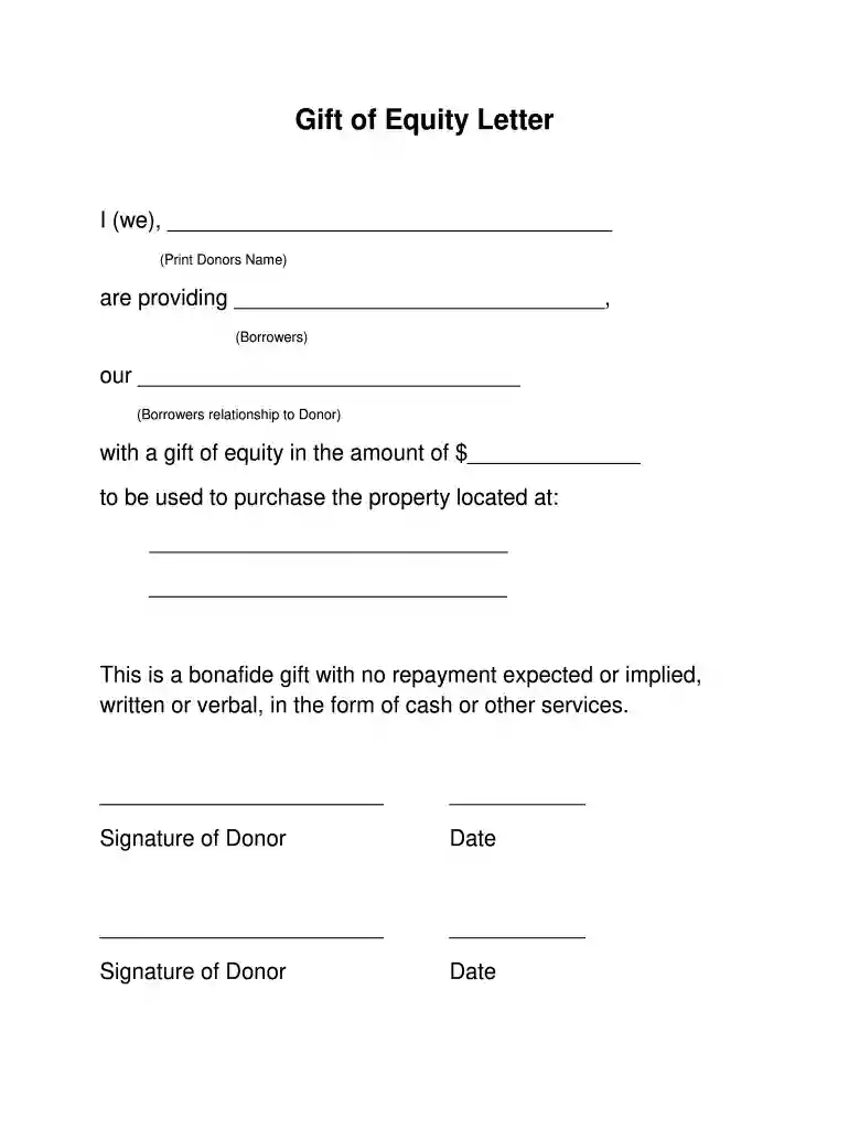 gift of equity Preview on Page 1