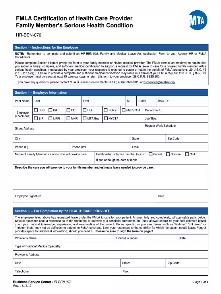 family leave employee Preview on Page 1