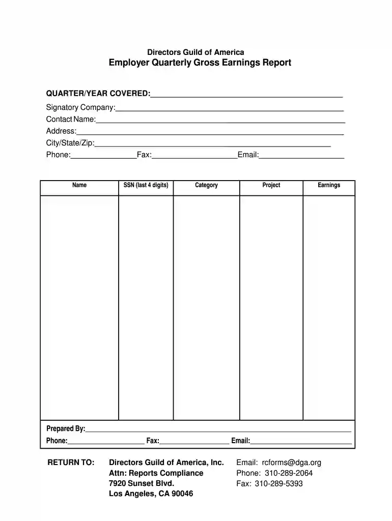 dga weekly worklist Preview on Page 1
