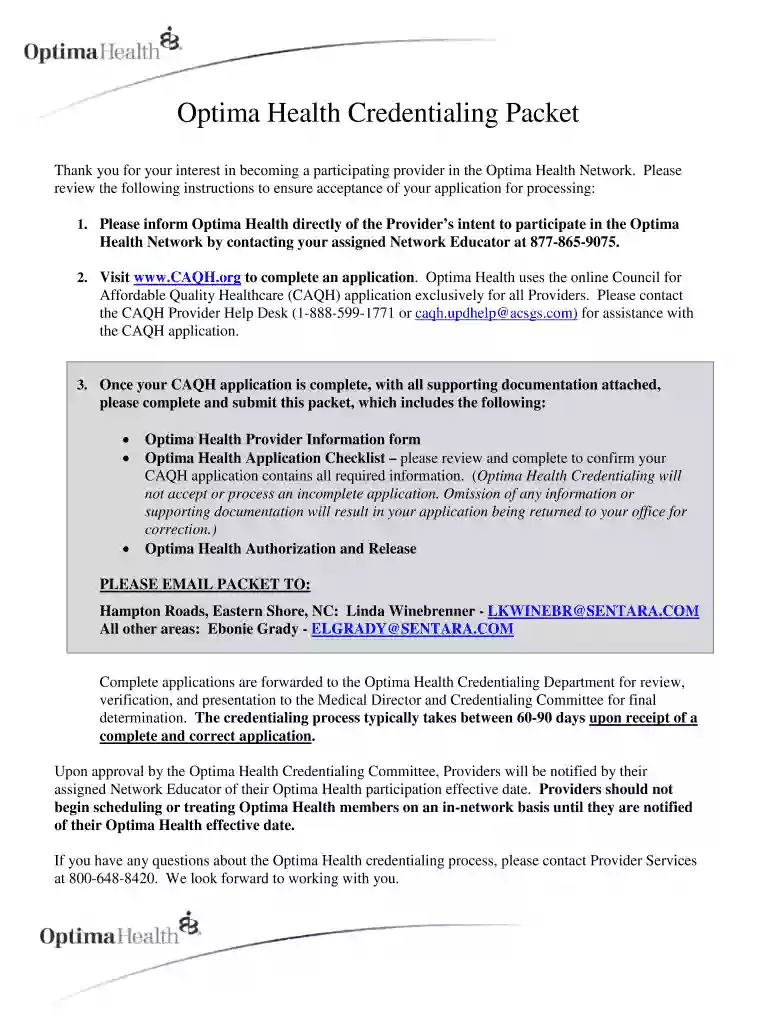 optima provider login Preview on Page 1