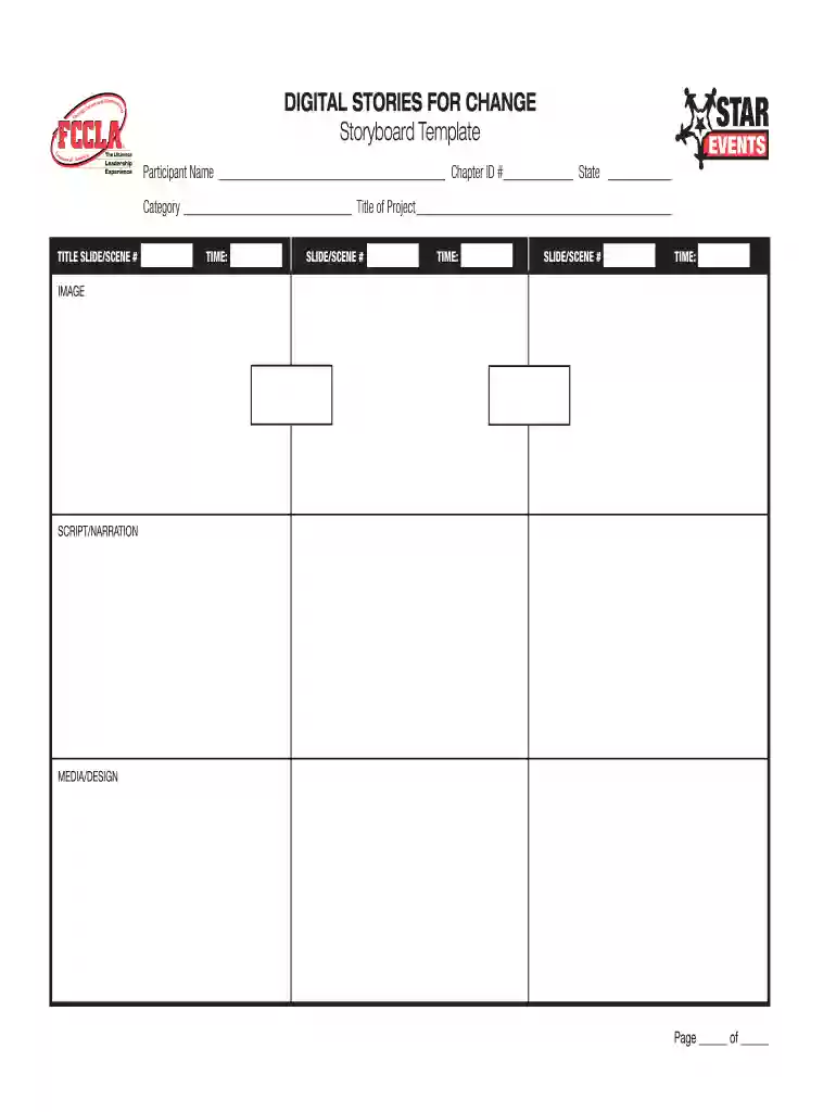 storyboard template digital Preview on Page 1
