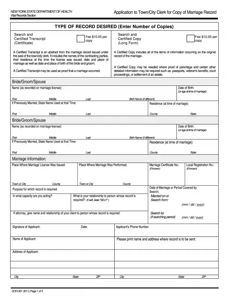 get married online free certificate Preview on Page 1