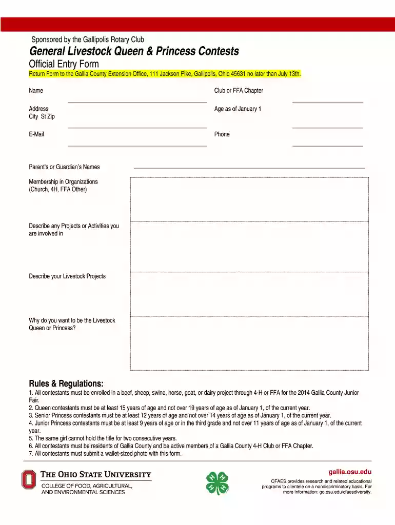 general livestock galliapolis club online Preview on Page 1