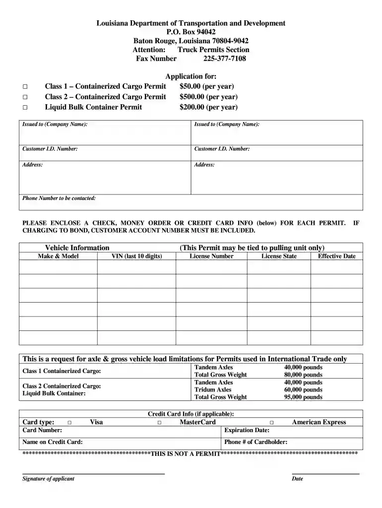 louisiana harvest permit online Preview on Page 1